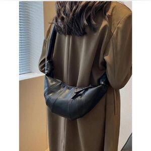 Zenana Black Vegan Leather Sling Bag